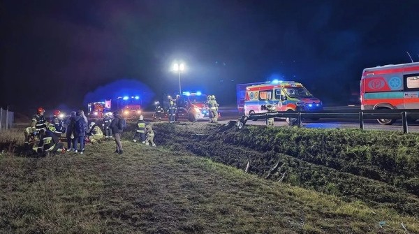 Белорусский автобус попал в ДТП в Польше, есть пострадавшие Белорусский автобус попал в ДТП в Польше, есть пострадавшие